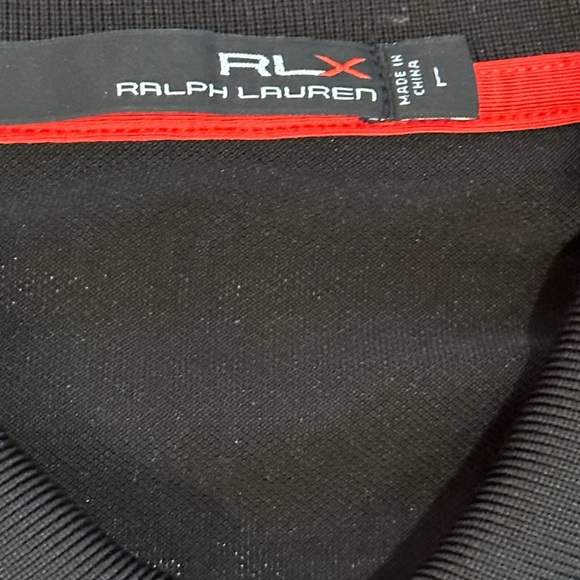 RLX Ralph Lauren Men’s US Open Erin Hills Black Striped Performance Golf Polo-L - Picture 4 of 10